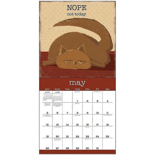 Calendrier Mural 2025 Une Année De Chats Sarcastiques Amis Famille Voisins Collègues Parents Aimés