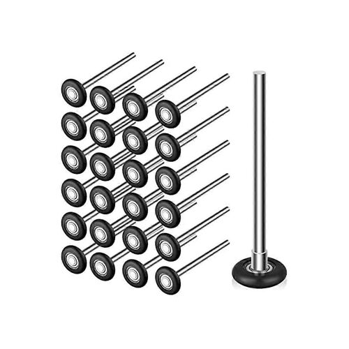 Lot de 12 roulettes de porte de garage silencieuses en nylon de 5,1 cm, roulements de rechange 6200zz pour garage
