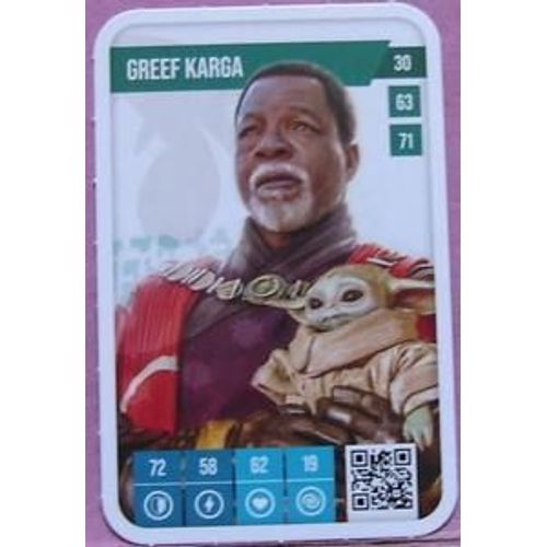 Carte Star Wars Auchan 2025 N°30 -Greef Karga