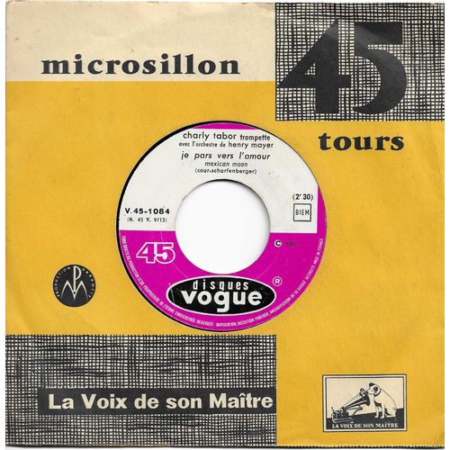Charly Tabor (Trompette) : Je Pars Vers L'Amour Mexican Moon (Cour -Scharfenberger) 2'30 / Caucasian Melody (Scharfenberger) 2'33