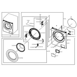 Verrou de porte de lave linge