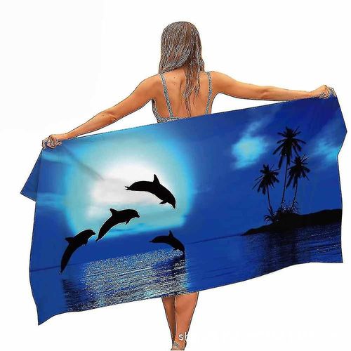 2025 - Serviette De Plage, Serviette De Bain En Microfibre, Couverture Pour Filles, Femmes Et Enfants, Grande Taille