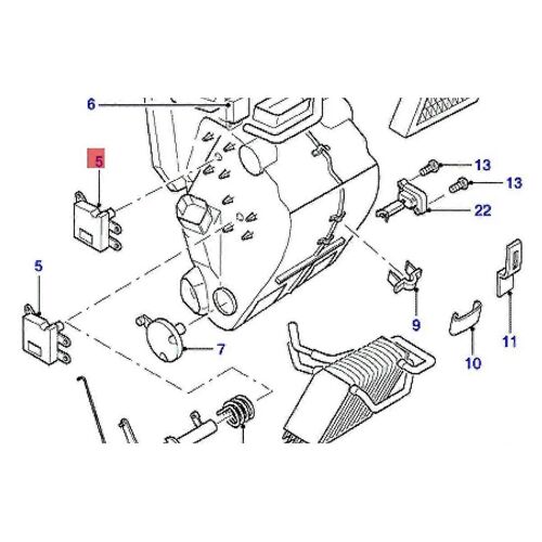 Actionneur De Contrôle De Température De Chauffage De Voiture 95vw-19e616-Ac Compatible Avec Transit T12 T15 V347 1995-2012 Heati-B15