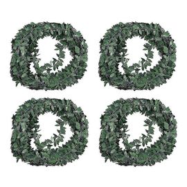 Guirlande de lierre artificiel, 4 pièces, 7,5 m, feuillage vert, vigne artificielle, pour mariage, cérémonie, bricolage