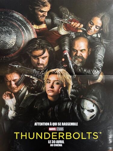 Thunderbolts * / Marvel - Véritable Affiche De Cinéma Pliée - Format 40x60 Cm - De Jake Schreier Avec Florence Pugh, Sebastian Stan, Julia Louis-Dreyfus, Lewis Pullman, David Harbour - 2025