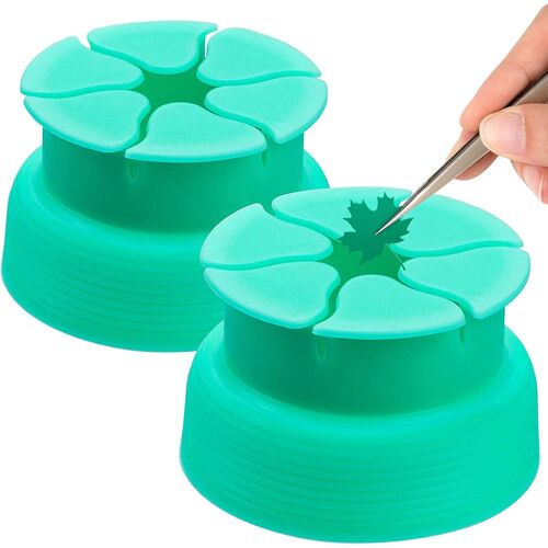Lot de 2 collecteurs de déchets de désherbage en vinyle, ventouses en silicone pour vinyle thermocollant, désherbage artisanal HTV