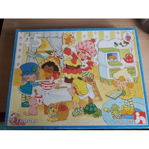 Puzzle 45 pièces Nathan - Charlotte aux fraises - Le gros gâteau
