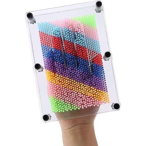 Arc-En-Ciel Handprint Hand Mold Sculpture Board Toys Office Home Decor Pour Enfants Et Adultes (Transpar
