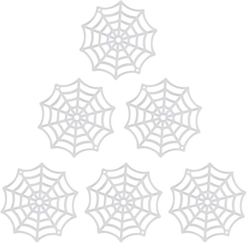 Lot De 50 Dessous De Verre En Plastique Motif Toile D'araignée, Idéal Pour Les Fêtes D'halloween (Lumineux)