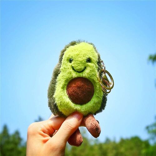 Peluche de 13 cm, porte-clés avocat, fruit, animal en peluche, poupée en peluche, porte-clés pour enfants