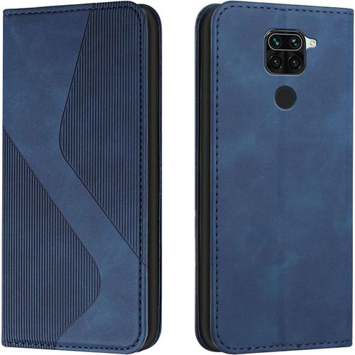 Coque Pour Xiaomi Redmi Note 9/Redmi 10x 4g, Etui Xiaomi Redmi Note 9/Redmi 10x 4g Cuir, Pu Cuir Portefeuille Housse Et Magnetique Flip Etui A Rabat Protection Case Avec Tpu Housse (Bleu)