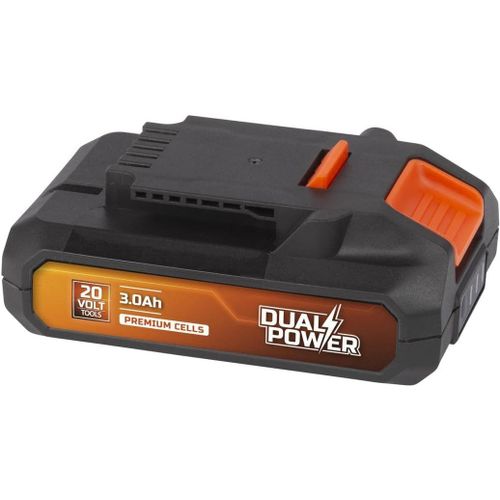 SUBZONAL-PowerPlus Batterie Dual Power POWDP9023-20 V, 3,0 Ah, pour Outils de 20 V, Affichage de la Puissance, LED de Puissance, Plate-Forme de Batterie, idéale pour visseuse sans Fil, Petite perceus