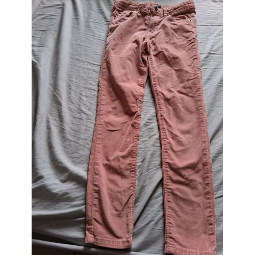 Pantalon Velours Rose "T- 10 Ans" Kiabi Fille