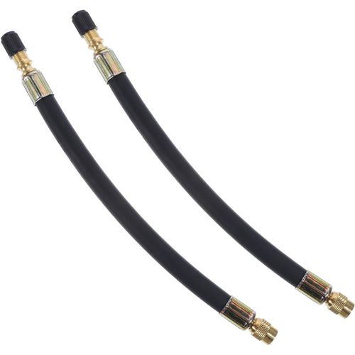 Epkh-Lot De 2 Rallonges De Tige De Valve, Adaptateur De Valve De Pneu Flexible De 20 Cm Pour Camping-Car, Vélo, Moto, Scooter Et Compresseur D'air Portable