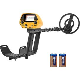 MEVRONISSHOP-Détecteur de Métaux pour Adultes Débutant et Enfants, Métaux Détecteur avec Bobine Étanche de 20 cm Longeur Réglable (78-108 Cm), Disc & Mode Tout Métal 2 Modes (5090-A)