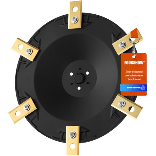 MEVRONISSHOP-Disque à lames + 6 lames compatibles avec Worx Landroid S&M (à partir de 2020),Support Hexagonal AS1300