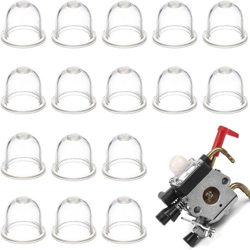 SUBZONAL-16 PièCes Poire D'AmorçAge Debroussailleuse, 19mm Pompe Amorcage Debroussailleuse, Poire Amorcage Debroussailleuse, pour Tondeuse, Machine de haie, Ampoule d'amorce de Carburant de Ventilate