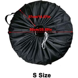Housse Noire Pour Roue De Secours – Protège Ton Coffre De La Saleté, Taille Maxi 82 X 30 Cm - 6