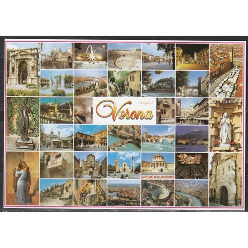 Carte Non Écrite Italie, Vérone Multi Vues. Editions Encora
