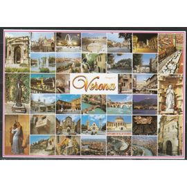 Carte Non Écrite Italie, Vérone Multi Vues. Editions Encora