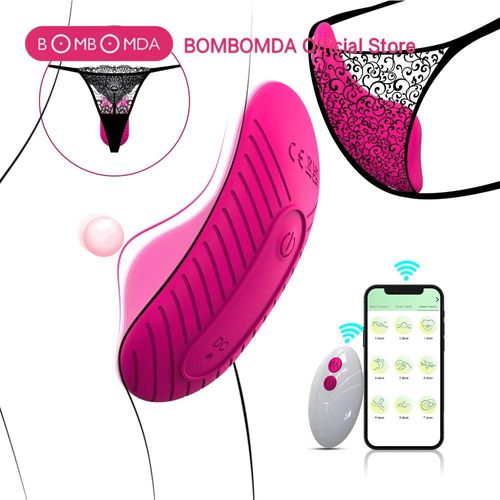 Vibromasseur De Clitoris Sans Fil Pour Femmes, Télécommande Avec Application, Culotte Vibrante Papillon, Stimulateur De Clitoris Féminin, Jouets Sexuels Silencieux Pour Adultes App Vibrators