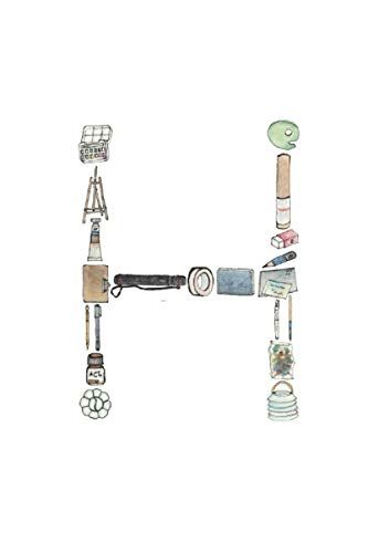 Dot. Notebook With A-Z Character Watercolor Painting {H}: Keeping Inspired Yourself By Doing Arts (Alphabet A-Z Paintings)
