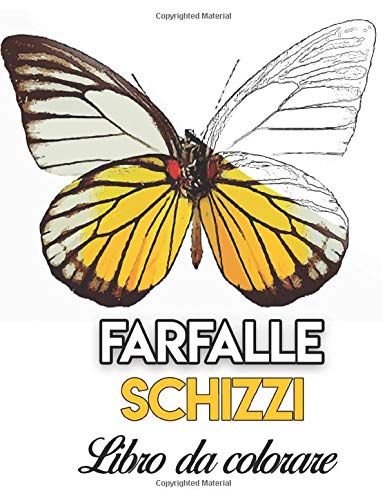 Farfalle Libro Da Colorare: Libro Per Dipingere: Acquerello Facile, Olio, Acrilico