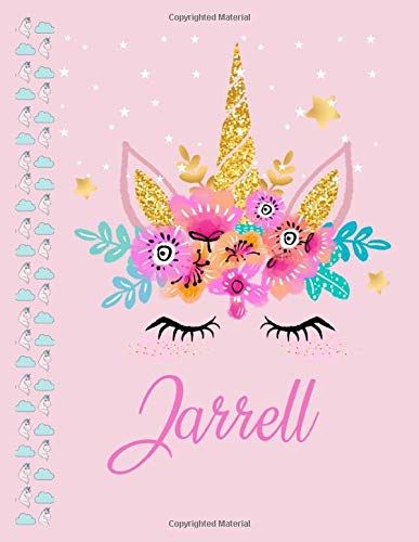 Jarrell: Jarrell Personalized Name Sketchbook Drawing Paper Sheet Notebook Without Line Journal With Name On Cover 109 Marble Size 8.5inch X 11inch Girl Boy Men Or Women Happy Birthday Gift Or Friends