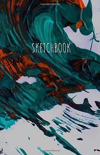Sketchbook: 5.5" X 8.5 Sketch Book With Abstract Modern Art Design Cover. For Your Illustration, Drawing, Writing, Doodling, Charcoal Pencil Sketching. 120 Page Blank Cream Paper (Vol. 1)