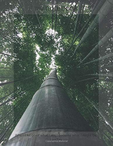 Notebook: Trees View, Nature, Landscape, Lined, Soft Cover With Quote, Letter Size (8.5 X 11 Inches) Large Format Tool For Your Ideas