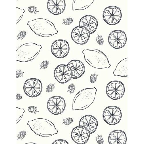Lemon Design Notebook Dotted Lines: 200 Pages Dotted Lines Get 50% More Pages