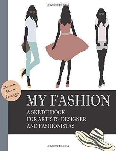 Fashion Sketchbook: Female Fashion Croquis Sketchbook: An Essential Professional Cute Casual Female Figure Body Illustration. Learn To Draw Figures, Fashion, Hairstyles & More