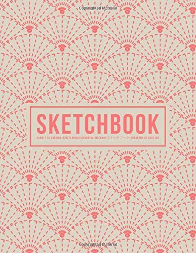 Sketchbook: Carnet De Croquis | Skizzenbuch | Album Da Disegno | | Cuaderno De Bocetos: 100 Blank Page Sketch Book For Drawing, Doodling & Writing: Ivory Geometric Pattern 633-0