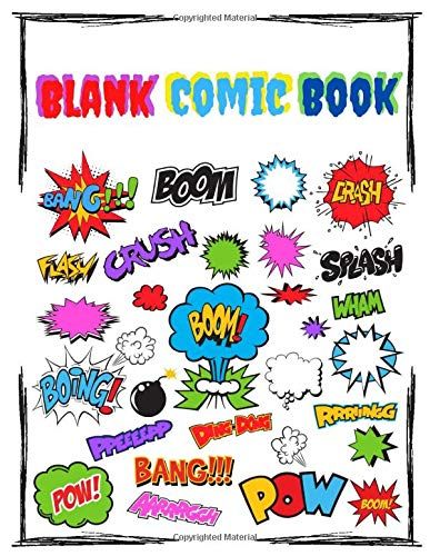 Blank Comic Book : Draw Your Own Comic Book Notebook For Creating Your Own Graphic Novels Diy Comic Book For Drawing Comics & Graphic Novels: Large Empty Comic Book Templates Create Your Own Comic Str