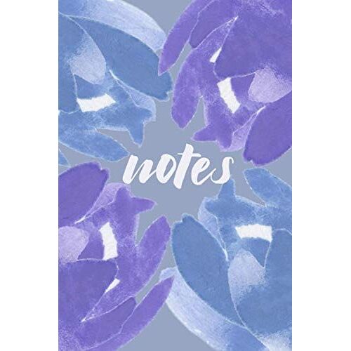 Notes: Ruled Journal To Write Everyday Stuff In: Blue Watercolor Pattern Lined Journal- For Yourself Or As Gifts For Her Or Him