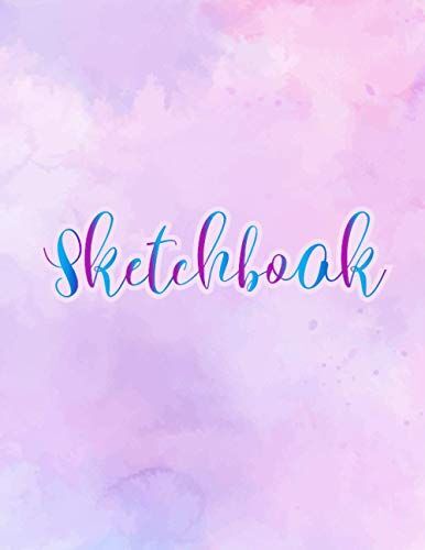 Sketchbook: Large 8.5" X 11" Cute Unicorn Background Cover Blank Sketchbook Drawing Pads | Sketchbooks For Drawing For Boys Girls And Adults | Art Supplies Sketch Book For Painting And Drawing/V0l-02
