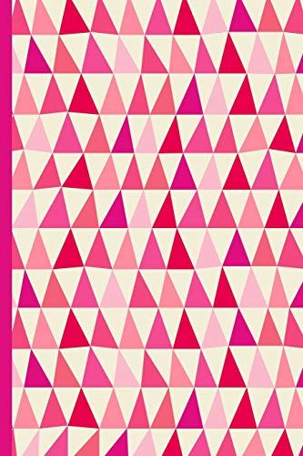 Notes: A Blank Dot Grid Notebook With Geometric Abstract Pink Triangles Cover Art