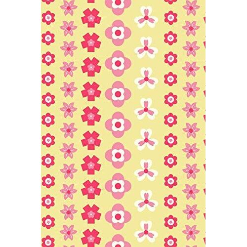 Notes: A Blank Lined Journal With Simple Yellow Flower Striped Pattern Cover Art