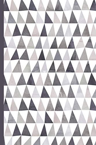 Notes: A Blank Isometric Graph Paper Notebook With Geometric Abstract Grey Triangles Cover Art