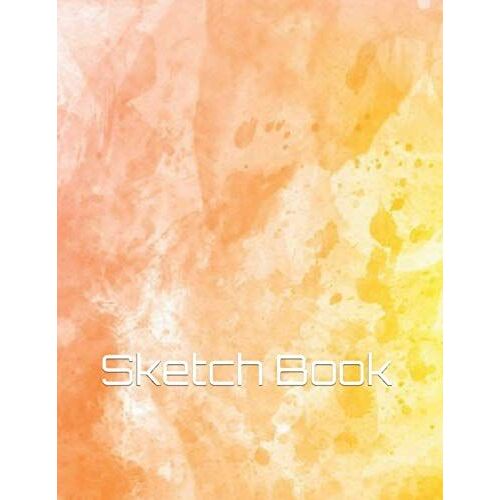 Sketch Book: Water Pink Yellow 8.5" X 11", Personalized Artist Sketchbook: 105 Pages, Sketching, Drawing And Creative Doodling. Notebook And Sketchbook To Draw And Journal (Workbook And Handbook)