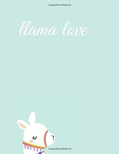 Llama Love: Llama Cornell Notes Notepad, 8.5" X 11" ( American Standard Paper Letter Sizes ), Note Taking Notebook, College Student Gift, College ... For Kids, Gifts For School, Graduation Gift