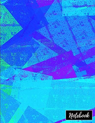 Notebook: Simple Blank Lined Notebook Journal: Watercolor Gradient: Large (8.5x11) 120 Pages: College Ruled (9/32"), Soft Cover With Black Back Cover, Perfect Bound