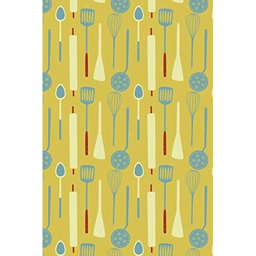Notes: A Blank Sketchbook With Yellow Vintage Kitchen Cooking Cover Art
