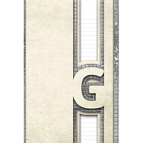 Letter G: Personalized Design Notebook: 120 Pages