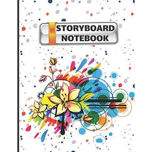 Storyboard Notebook: Blank Professional Cinematography Sketchbook Pad And Art Book With For Story Plotting Filmmakers Board Of Directors Animators Graphic Designers Advertisers Tv Producers Social Med