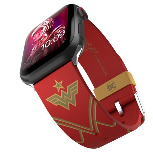 Dc Comics Wonder Woman 1984 Crimson Armor Smartwatch Band ? Licence Officielle, Compatible Avec Toutes Les Tailles Et Séries D'apple Watch (Montre Non Incluse)