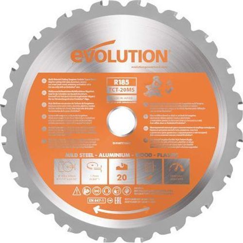 Lame de scie à onglet radiale multi-matériaux Evolution R185TCT-20MS 185mm