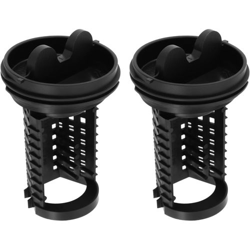 SUBZONAL-Lot de 2 Filtres pour Machine à Laver Bouchon de Filtre de Pompe de Vidange 383EER2001A Compatible avec LG F1069FD.ABWQEUK F1069FD2P.ABWQEUK Noir 96 Mm