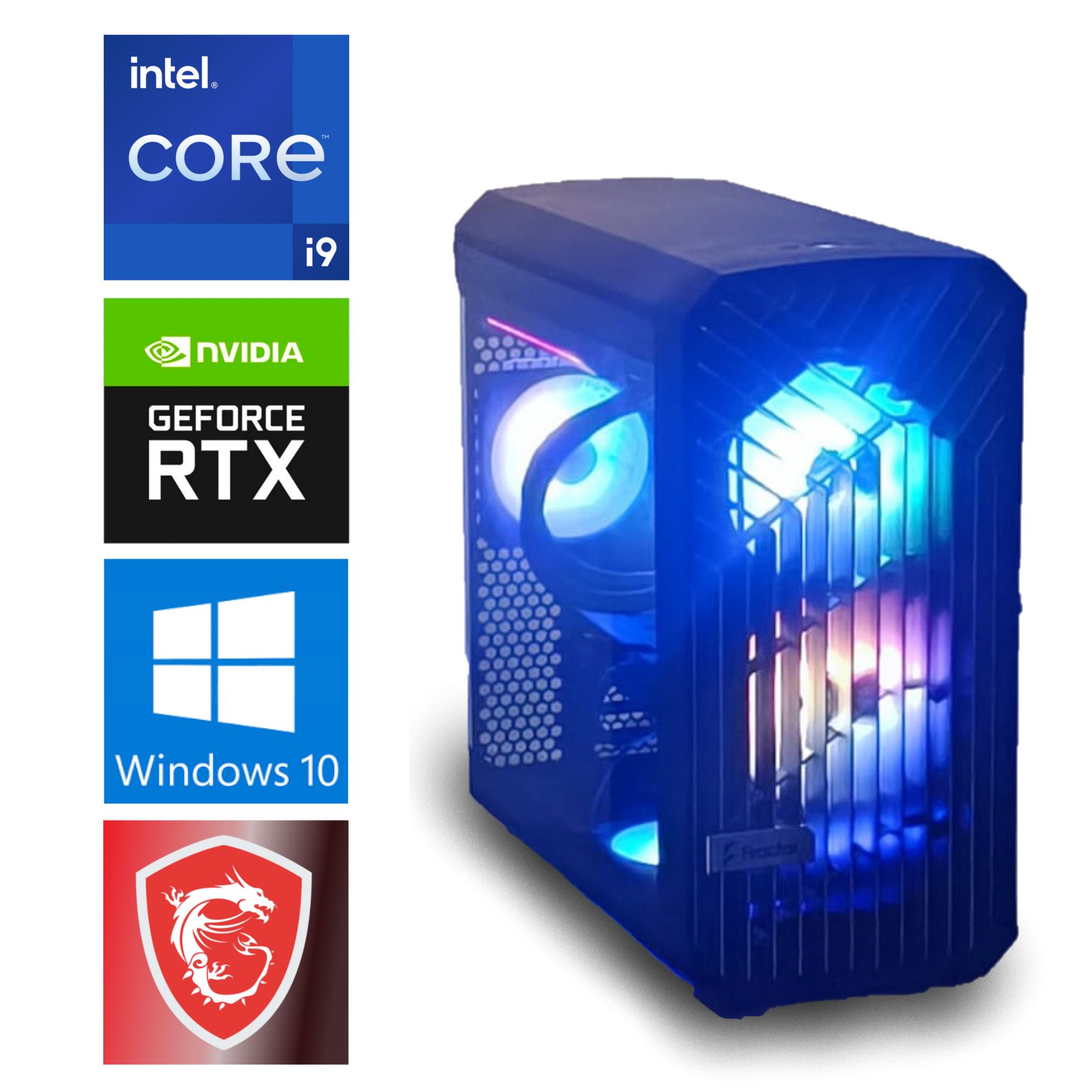 PC Gamer/pro Monté EXtremeBit ELITE - Intel Core I9-12900K, 64 Go RAM, SSD 1 To, Windows 11 Pro + Office 2021, Garantie 2 Ans