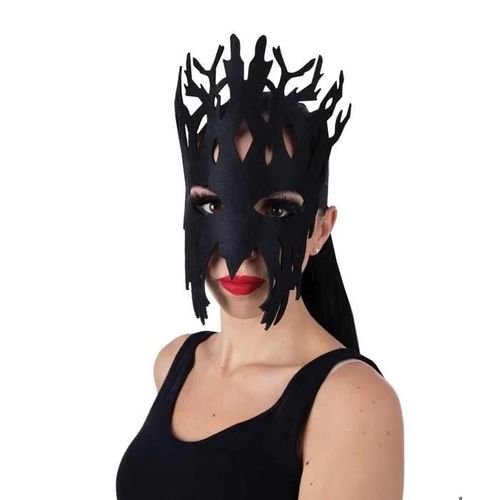 Masque Visage Arbre - Noir